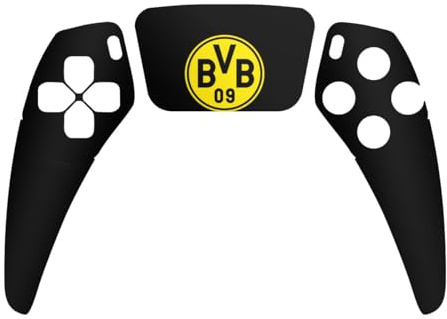 DeinDesign Skin kompatibel mit Sony PlayStation 5 Controller PS5 Folie Sticker Borussia Dortmund Logo BVB