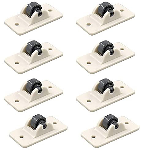 Plástico Ruedas, 8 Piezas Ruedas Adhesivas Para Muebles, Mini Ruedas De Muebles, Beige, para Caja De Bricolaje, Contenedor De Almacenamiento, Muebles Pequeños(1.9 * 0.9 * 0.7inch)