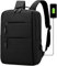 Mixroom - Zaino Porta PC Uomo Laptop Borsa per PC Portatile Custodia Computer Notebook 15 Con Porta USB Nero Z1