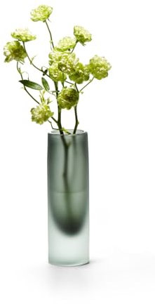 PHILIPPI - Nobis Vase aus geforstetem Glas - Handarbeit (Größe - S)