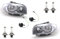 Johns, Scheinwerfer passend für BMW 1er E81 E82 E87 E88 07-09 + H7 Set L R + Stellmotor