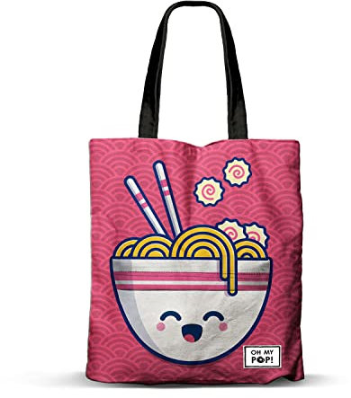 Oh My Pop! Yaki-Borsa della Spesa Shopping FAN, Rosa, 33 x 40 cm