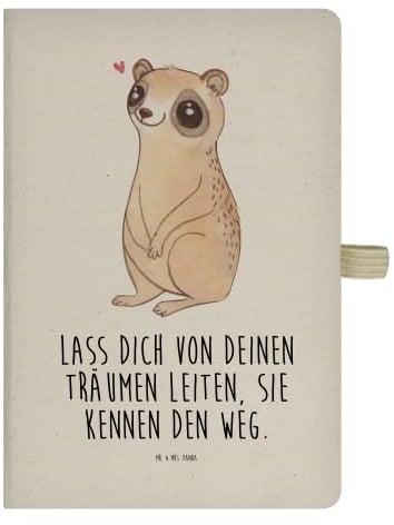 Mr. & Mrs. Panda DIN A5 Baumwoll Notizbuch Plumplori Glücklich - Geschenk, Journal, Eintragebuch, Tiermotive, Tiere, Kladde, Niedlich, Tagebuch,
