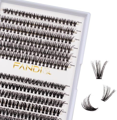 240 Pcs Individual Lashes Cluster Lashes,30D+40D D Curl 9-16Mix Lash Clusters Soft Eyelashes False Eyelashes DIY Lash Extension At Home (30D+40D-0.07D,9-16mix)
