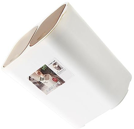 CHILDWEET 1 Pc poubelle en plastique poubelle maison déchets et recyclage décor vintage poubelle plastique corbeille à papier domestique poubelle domestique Ménage récipient couvrir blanche