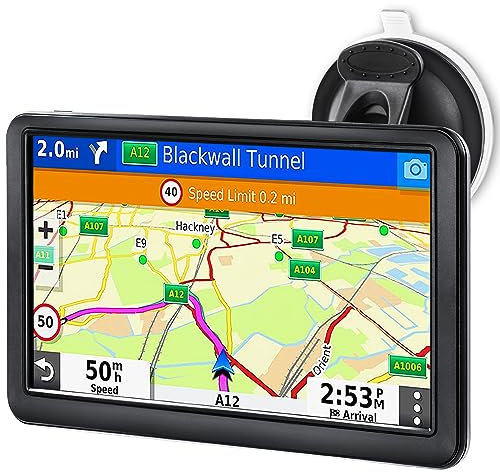 OHREX Navegador GPS S7 para coche, 7 pulgadas, con mapas de Estados Unidos, Canadá, México 2024, actualizaciones gratuitas de por vida, sistema de navegación GPS para camión, semirremolque, RV,