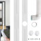 Sliding Door Air Conditioner Kit with Exhaust Hose & Coulper,Sliding Door Seal kit for Mobile Air Conditioner 6 Plates Adjustable Max Length to 240cm Suit for 15cm Exhaust Hose