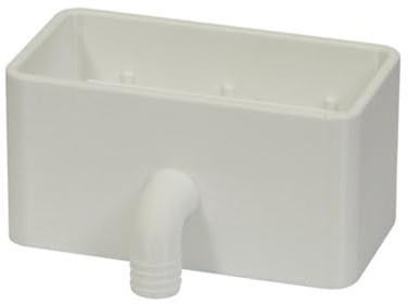Bayerwald-sanitärhandel Kondenswasserabscheider Kondenswassersammler Kondensatablauf für Lüftungssystem Flachkanal 110x55mm Küche Bad WC, 0689