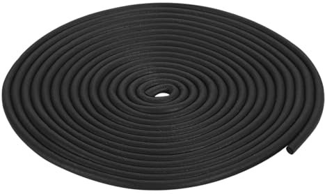 QUARKZMAN Nastro Tenuta Gomma Espansa, Diametro 3mm (1/8) Lunghezza 2 Metri (6,56 Piedi) Gomma Epdm Rotonda per Guarnizioni Fai-Da-Te, Magazzino, Tappetini, Tubi Schiuma, Artigianato