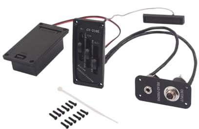 Toyvian Pickup Eq Set Für Elektrische Violine Sattel Pickup Mit Passiver Klangregelung Einfacher Und Charmantem Geeignet Für Akustische Und Elektrische Violinen