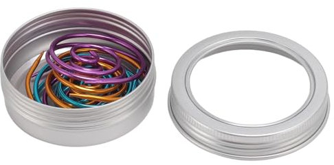 9 teilige Spiralkabel Stricknadel mit Aufbewahrungsbox, Spiralkabel Stricknadel, Metall Rundstricknadel, Kabelnadel Schalnadel mit Aufbewahrungsbox, Zum Stricken