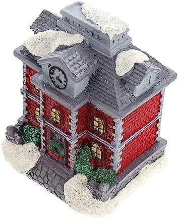 Happyyami 2stücke Weihnachtsresin Haus Mikro Landschaftsdekoration Für Weihnachten Festliches Design Für Innen Und Außendekoration Für Zuhause Und Büro
