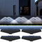 WAFTING Luci solari per recinzioni, confezione da 4 pezzi, luci solari per esterni, impermeabili, IP65, luci solari per scale esterne, pareti, recinzioni, cortile, patio, terrazza