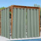 Outdoor Vorhang Wetterfest, Grün Outdoor Vorhänge Wasserdicht mit Ösen Modern Schlicht Sichtschutz Outdoor Gardinen für Draussen Terrasse Balkon Pavillon Garten Pergola 1er Set B 132 x H 240 cm