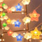LED Lichterkette, 300cm 20 LEDs Warmweiß Wolken Lichterketten, Feenhafte Nachtlichter, Kleine Sternchen-Lichterkette, Lichterkette innen für Zimmer Deko Geburtstag Party Weihnachts, Warmweiß Sterne