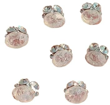 Yawdil Strass d'art de Clou, Pierres précieuses instantanées Superbes de Clou de Diamant en Cristal et Bijoux de Perle de Clou du Cristal 3D de Strass