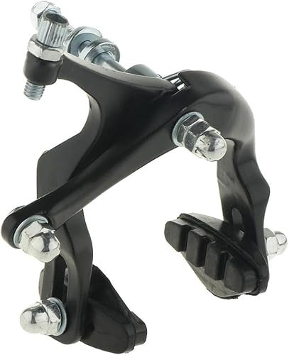 pistro Bicycle Brake Caliper - Dual Pivot Road Bike Aluminum Alloy Side Pull Front Brake Replacement, Adjustable Reach 47-61mm, Available in Black