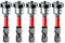 Saipor 5pcs Trockenbau-Bit Aufsatz mit Tiefenanschlag, PH2 Magnetische Trockenbau Schraubendreher Bits zum Versenken von Schnellbau-Schrauben in Gipsplatten, 1/4 Sechskantschaft Gipskarton Bit