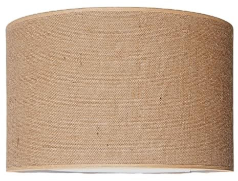 youngDECO® Stofflampenschirm E27, 100% natural Jute, Zylinderlampenschirm Ø38/h=24cm, Lampenschirm für Hängelampe und Stehlampe, hergestellt in der EU