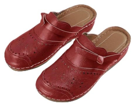 Damen Schuhe Ausschnitt Sandalen Ohne Absatz - Frauen Römersandalen Sommerschuhe Ohne Absatz Casual Orthopädische Boho Badesandalen Pantoletten Modische Peeptoes Keilsandalen Boho Blume
