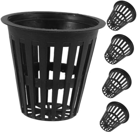 SEWOART 5stücke Hydroponische Netzbecher Mit Schlitz Kunststoff-pflanzkörbe Für Orchideen Und Hydrokultur Mit Optimaler Drainage Und Wurzelbelüftung