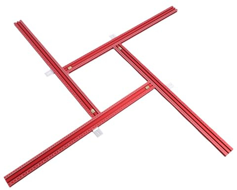 Pyhodi Einstellbare Router -Vorlage, Aluminium -Legierungs -Auxiliary Guide -Schienenhalterung, 31,5 -Zoll -Präzisionsrouter -Jig & Template -System, Dual -Skala -Handbuch für