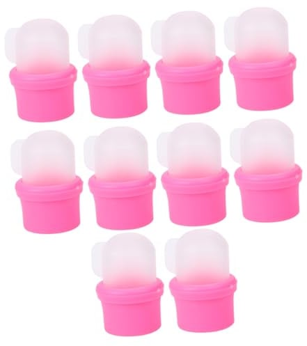 Gatuida 10 Stück Nagellack Entferner Soak Off Caps aus Hochwertigem PP Material Wiederverwendbare Nagelentferner Abdeckungen für Präzises Entfernen von Gel und UV Nägeln Praktische