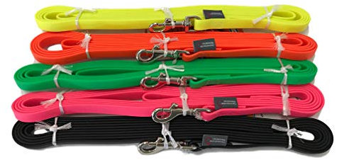 BioThane® Leine genäht, 3m/13mm, mit Handschlaufe, Neonorange