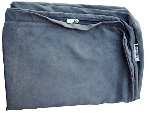 dogbed4less 119,9 x 74,9 x 10,2 cm. Größe XL: Außenbezug aus Veloursleder, mit Reißverschluss-Futter für Hundebett, Kissen oder Kissen, nur Ersatzbezug