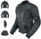 Giacca Lady Moto Donna Tessuto Protezioni CE Sfoderabile Scooter Nero XL