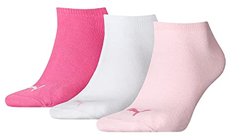 Puma Sneaker Chaussettes, Rose, 39/42 (Lot de 3) Unisexe