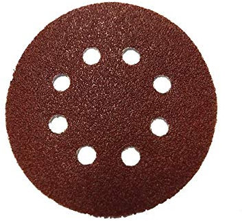 100 Stück Lepik Klett Schleifpapier Schleifscheiben für Exzenterschleifer Ø 125 mm Schleifmaschine mit Löche Körnung 120 (100 Stk. P120)
