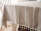 Lanqinglv Quaste Tischdecke 140x200 Abwaschbar Baumwolle und Leinen Tischtuch Beige Tischdecke Rechteck Couchtisch