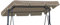 Universal Sonnendach für Hollywoodschaukel Dach-Plane ca 200 x 120 cm für Garten-Schaukel Dachplane Ersatzdach Beige [101]