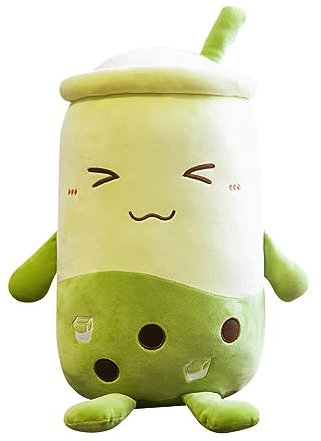 Bubble Tea Plüschtier, 50cm Kawaii Kuscheltier Erdbeer Matcha Püschpuppen Milchtee Softpuppe Plushie Umarmungs Kissen Gefüllte Milchteetasse Plüschkissen für Kinder Erwachsene,23cm/35cm/50cm