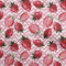 oneOone Baumwoll Popeline Twill Hell - Pink Stoff Fruchte Kleiden Material Gewebedruck Meterware 56 Zoll breit
