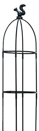 Smaler Arco da giardino | Pianta rampicante a torre di rose, supporto elevato, traliccio per piante rampicanti, vivani, fiori, con 4 pali, stabile supporto per arrampicata, diametro 10 pollici