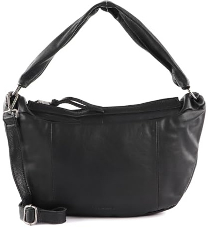 FREDsBRUDER Leder Schultertasche Umhängetasche Rousur Small Shoulderbag Black schwarz