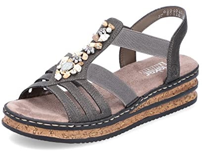 Rieker Damen Slipper 62949, Frauen Slip On