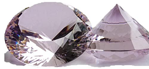Eterspr Rosa Kristall Glas Diamant, Kristallglas Deko, Klare Kristall Glas Diamant,für Hochzeitsdekoration, Partydekoration, Schaufensterdekoration