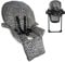 My Babiie MBHC8 Premium Highchair Seat Cover Only with 5-Point Harness - Padded PVC Seat Cover, Easy Clean, Seat Cushion Compatible with My Babiie MBHC8 - Black Leopard