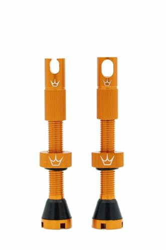 Peaty's MK2 Chris King 80mm Mango Tubeless Valves