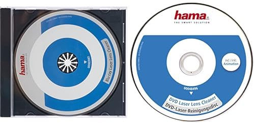 Hama Blu-Ray Reinigungsdisc (zur Beseitigung von Schmutz in Blu-Ray Laufwerken) Laser-Reinigungs Blu-Ray & DVD Reinigungsdisc (zur Beseitigung von Schmutz in DVD Laufwerken) Laser-Reinigungs DVD