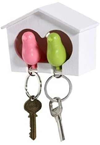 RORPOIR 2 Paare Schlüsselanhänger Schlüsselanhänger Wandhalterung Schlüsselhalter Eingang Schlüsselhalter Mini Vogelhaus Wand Schlüsselhalter Schlüsselständer Vogelhaus Schlüsselhalter Vogelhaus
