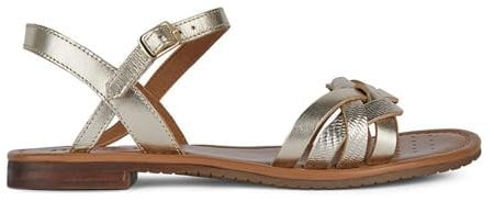 Geox Femme D Sozy S B Sandales Plates, Doré, 36 EU