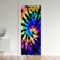 Loussiesd Tie Dye Blackout Curtains Window Boho Hippie Treatments Doorway Curtain Room Darkening Tie Dyed Thermal Insulated Blackout Curtains for Doors with Windows 132x203cm 1 Panel