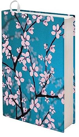 Showudesigns Blumen-Buchhülle für Frauen, Buchhüllen, Schutzhülle, waschbarer Stoff, Bucheinband für Hardcover, Taschenbuch-Romane, Lehrbücher, Buchhüllen