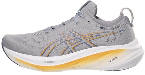 ASICS Men's Gel-Nimbus 26 Running Shoes, Sheet Rock/Thunder Blue, 43.5 EU