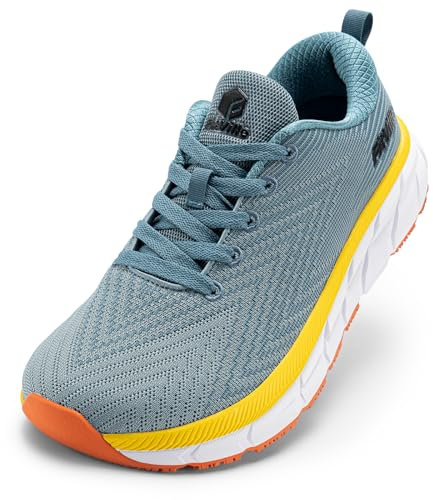 FitVille Scarpe Running Uomo Pianta Larga Sneaker Leggere Scarpe da Ginnastica da Corsa Traspiranti Jogging Scarpe Passeggio Larghe Blu Scuro con Nero 46.5 EU Larga