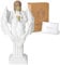 Guardian Angel Figurine, Angels Figurines with Roman Column, Small Angel Figurines for Women, Hand-Painted Angel Statues and Figurines, Sympathy Gifts I Love You Sign Language